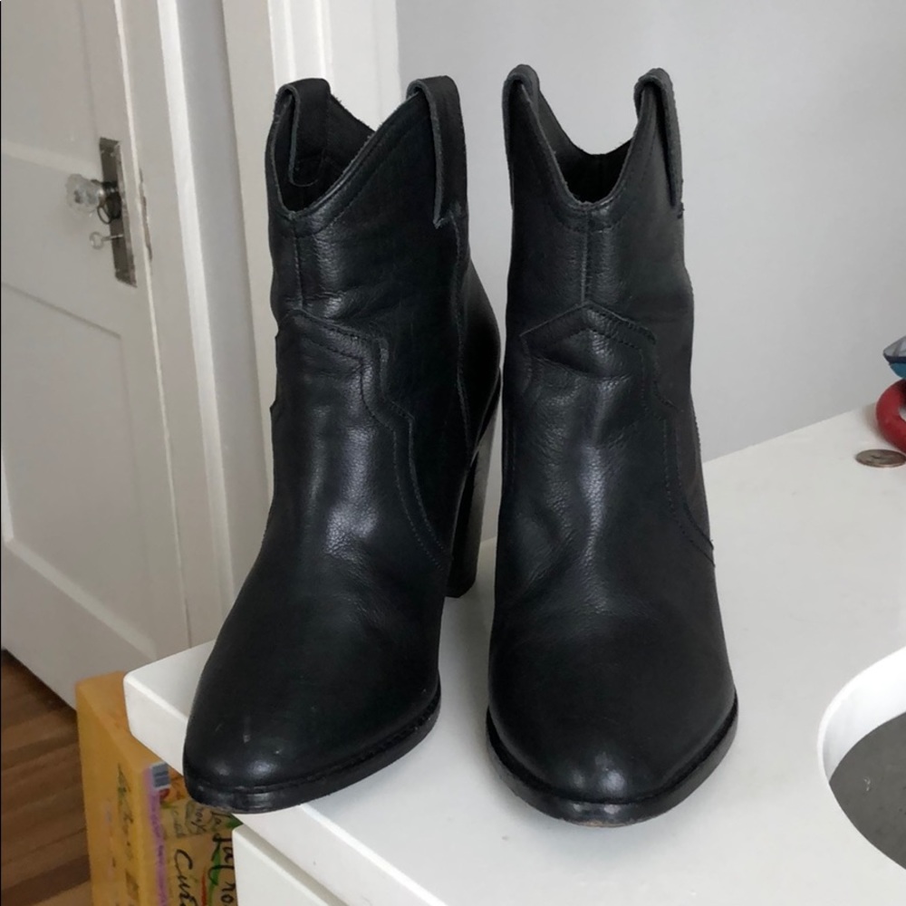 Joie Black Western Bootie - Picture 3 of 3